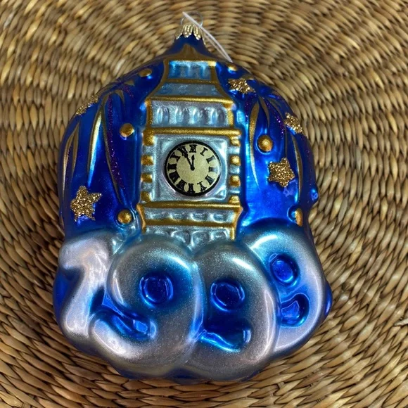 Dillard’s Christmas Ornament Krebs Glas Lauscha Germany Millennium Big Ben - Picture 2 of 9